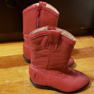 Girls Red Cowboy Boots